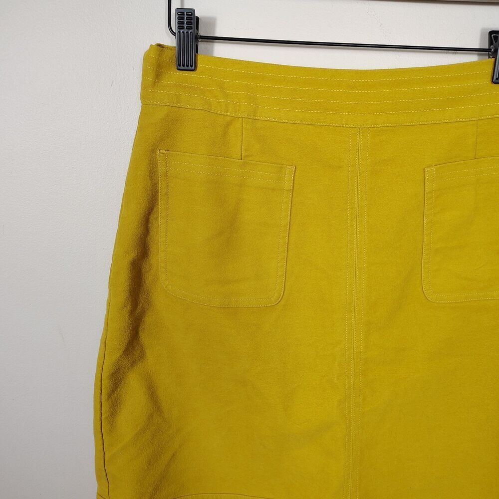 Boden A Line Mini Skirt Womens Size 12L Pocket Preppy Academia Workwear - Picture 4 of 10
